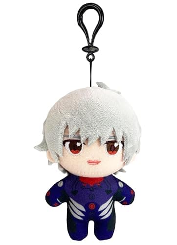 Great Eastern Entertainment Evangelion New Movie - Kaworu Nagisa (Plug Suit) Mini Plush Plush w/Hook Clip 4.5" - Image 1