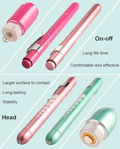MEUUT 3 Pack Pen Lights for Nurses with 6 Batteries – Medical Penlights Nurse Accessories for Work, Perfect Nursing Student Essentials Medical Supplies for Nurses Doctors EMT Trauma thumbnail 2