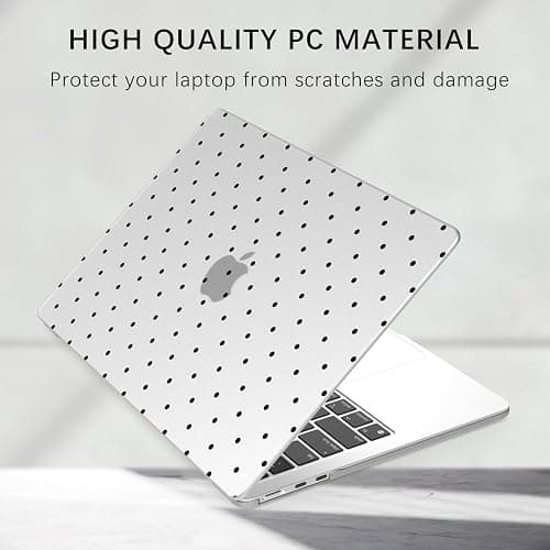 BlHMCASE Compatible with MacBook Air 13 inch Case M1 A2337 A2179 A1932 2022 2021 2020 2019 2018 Release, Cute Black Polka Dot Protective Hard Shell Matte Cover for MacBook Air 13.3 inch thumbnail 6