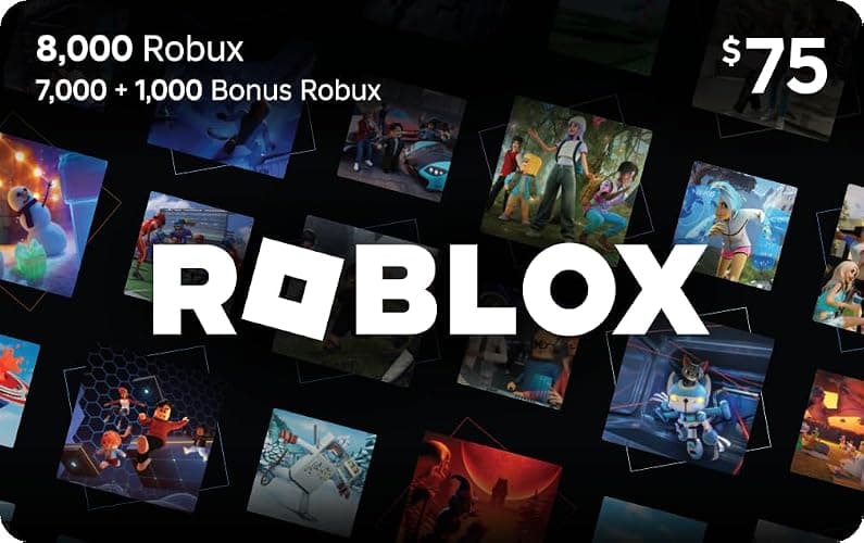 Roblox Digital Gift Card - 8,000 Robux [Includes Exclusive Virtual Item] [Digital Code] - Image 1