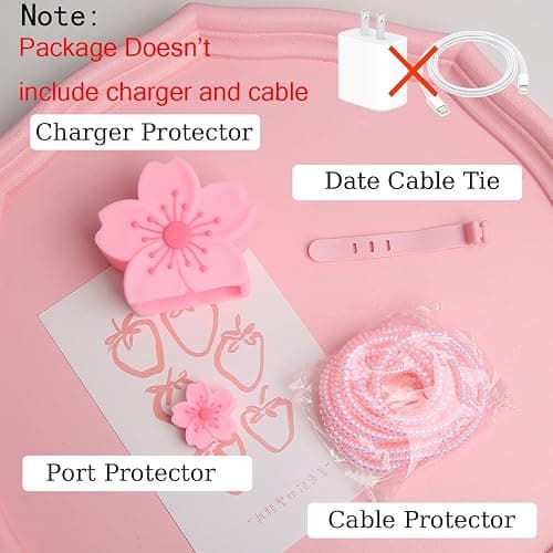 Yluirktfa Charger Cover Compatible With iPhone 20W USB-C Power Adapter - 3D Cute Cartoon Design Cable Protector Wire Protective Case for iPhone 16 15 14 13 12 11 Pro Max, 198 thumbnail 2