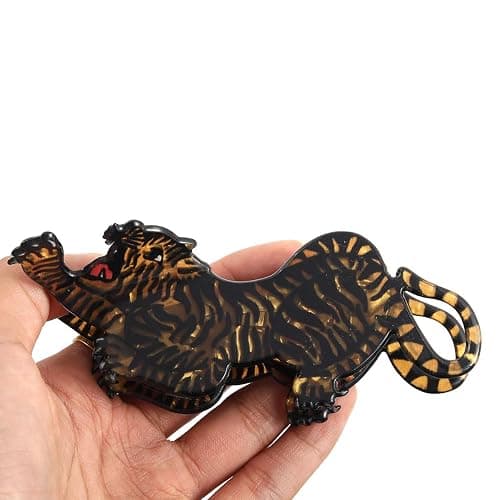 Tiger Claw Clip - Cute Funny Animal Hair Claw Clip for Girls - Farm Country Hair Accessories Gift - Small Claw Barrettes thumbnail 6