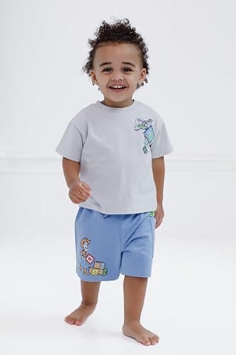Disney Boys' 2-Piece T-Shirt and French Terry Shorts Set for Baby & Kids | Crewneck T-Shirt, Soft French Terry Shorts, Comfortable Elastic Waistband, Easy Pull-On Styling thumbnail 2