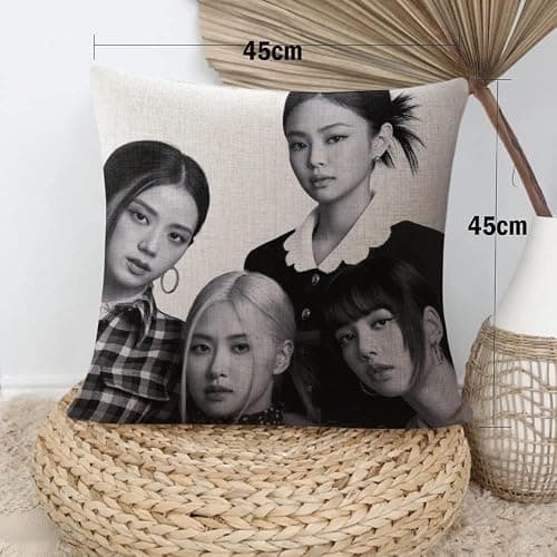 ZPPLD Blackpink Merchandise Set, Blackpink Fan Items, Kpop Blackpink Gift Set for Fans, Blackpink Cushion Cover, Blackpink Stickers thumbnail 2