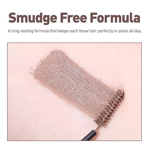 PERIPERA Speedy Skinny Brow Mascara (06 BEIGE ASH), Tinted Eyebrow Mascara with Slim Precision Brush, Clump-Free Natural Brows, K Beauty, Korean Makeup thumbnail 4