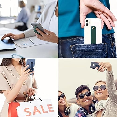 1PC Wristband Finger Ring Grip Stand Holder for Xiaomi Huawei for iPhone for Samsung Tablet Mobile, White thumbnail 5