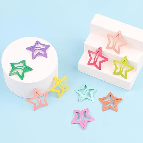 Hair Clips for Girls, CYBAUG 100-Pack Star Metal Hair Clips for Toddlers,Kids,Women, Cute Snap Hair Barrettes for Fine/Thick Hair Candy Color Hair Accessories thumbnail 5