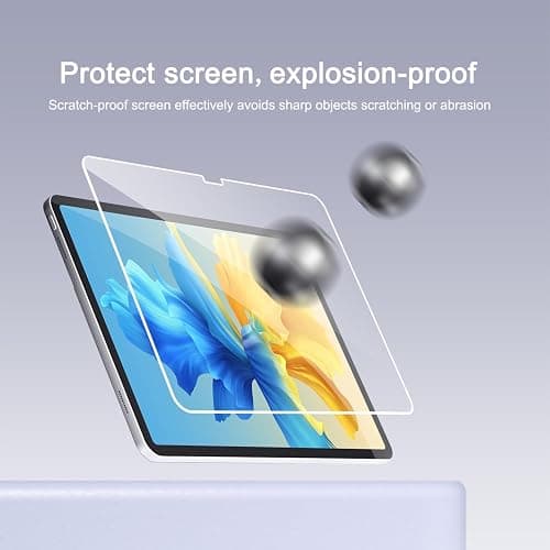 Ailun 2 Pack Screen Protector for iPad Pro 13 Inch 2025/2024 [8th/7th Generation,M5/M4] + 2 Pack Camera Lens Protector,Tempered Glass Case Friendly, Face ID Apple Pencil Compatible 4 Pack thumbnail 2