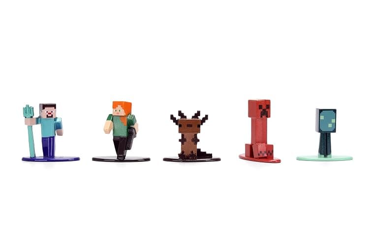 Jada Minecraft Nano Metalfigs Series 17 – Die-Cast Figure 12-Pack – Includes Steve, Alex, Diamond Armor Zombie & More Toys thumbnail 6