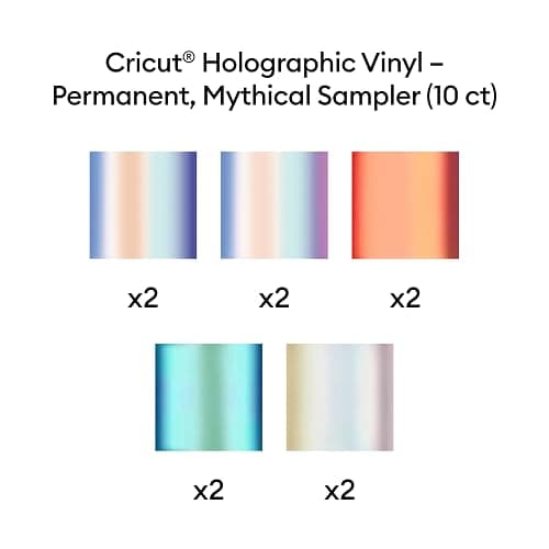 Cricut® Holographic Vinyl – Mythical Sampler - 12 in x 12 in (10 ct) thumbnail 3