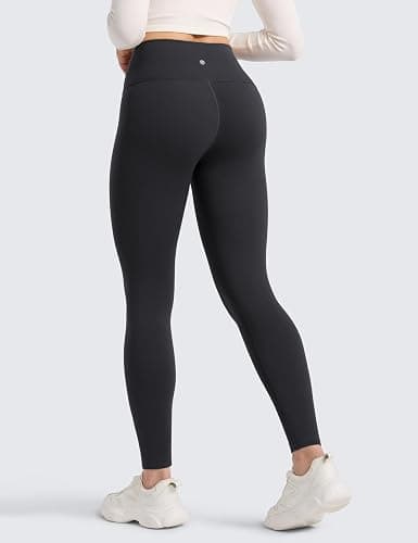 CRZ YOGA Matte Fleece Lined Leggings 28'' - Thermal Casual Lounge Workout Womens Yoga Full Length Pants Winter Warm thumbnail 2