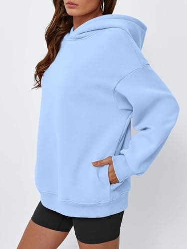 EFAN Womens Oversized Hoodies Fleece Hooded Sweatshirts Fall Fashion Outfits 2025 Cute Clothes with Pockets thumbnail 2