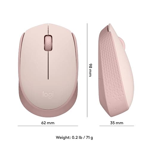 Logitech M170 Wireless Mouse for PC, Mac, Laptop, 2.4 GHz with USB Mini Receiver, Optical Tracking, 12-Months Battery Life, Ambidextrous - Rose thumbnail 8