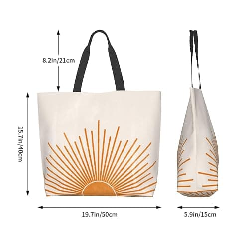 Shoulder Bag Large Reusable Eco-friendly Shopping Bags Portable Storage Handbag thumbnail 3