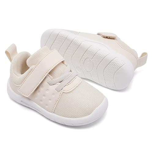 MORENDL Toddler Baby Shoes 0-4 Years Boy Girl Lightweight Breathable Non-Slip Sports Sneakers Running Walking Tennis Barefoot Shoes thumbnail 3