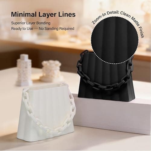 EONO3D TPU Filament Matte 95A 1.75mm, 1kg - Shore 95A Flexible & Durable TPU, Matte Black，Low-Gloss Matte Finish, Minimal Layer Lines, for Phone Cases, Wearables & Functional Parts thumbnail 4
