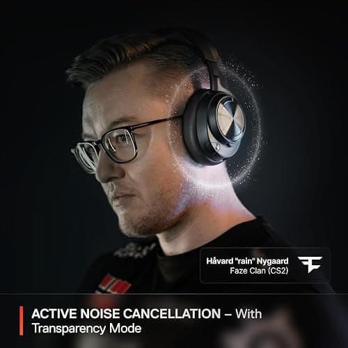 SteelSeries Arctis Nova Pro Wireless Multi-System Gaming Headset - Premium Hi-Fi Drivers - Active Noise Cancellation - Infinity Power System - ClearCast Gen 2 Mic - PS5, PS4, PC, Switch, Mobile thumbnail 3