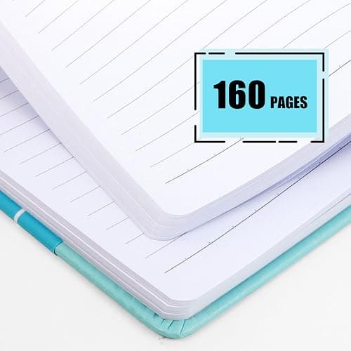 Lined Journals for Writing, A5 Notebooks (5.7 x 8'') with 160 Pages, 100 GSM Premium Paper, Ribbon Bookmark, Elastic Band & Inner Pocket - Perfect for Work, Journaling, Note-Taking & Gifting (Pastel Color - 6 Packs) thumbnail 5