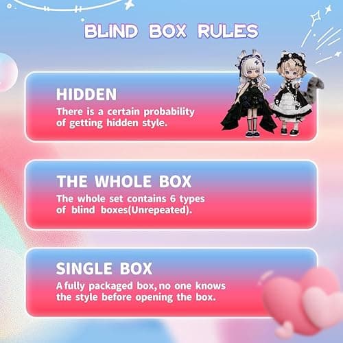 XiDonDon Minty The Fantasy Forest Series 1/12 BJD Doll OB11 Size Action Figures Collectable Anime Figures Dolls Mystery Box Boy Girls Gifts (Whole Set) - Whole Set thumbnail 4