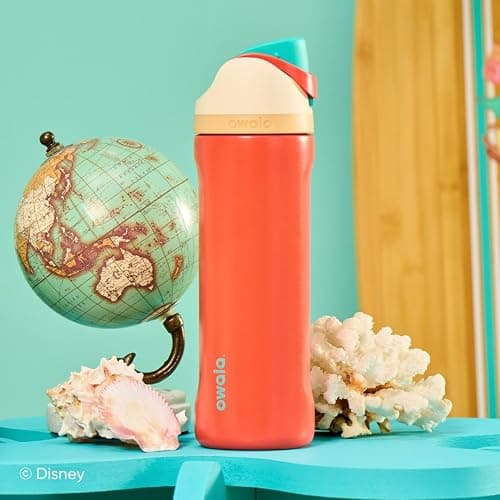Owala Disney Princess FreeSip Insulated Stainless Steel Water Bottle with Straw for Sports and Travel, BPA-Free Sports Water Bottle, 24 oz, Moana thumbnail 2