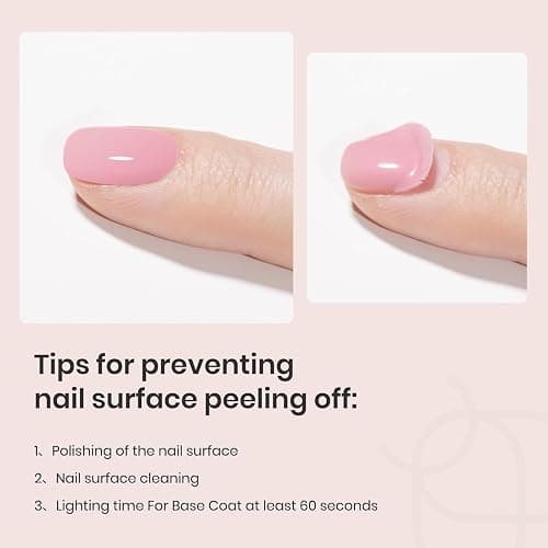 beetles Gel Polish 2Pcs 15ml No Wipe Gel Top and Base Coat, Shine & Glossy Finish Long Lasting Soak Off UV Gel Nail Polish Set Manicure Care Gifts for Girls Women-001 thumbnail 7