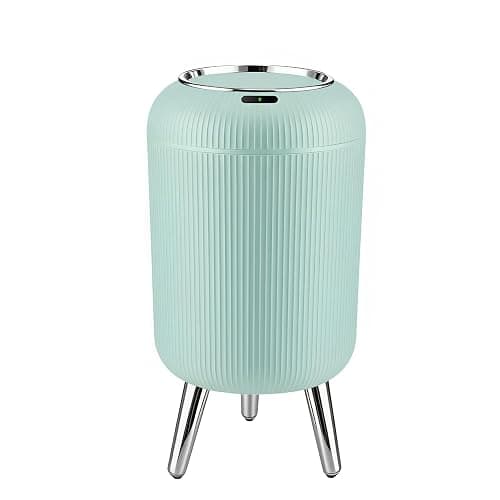 Procade Motion Sensor Trash Can with Lid,3 Gallon/11L Small Bathroom Garbage can,Blue Wastebasket Touchless Trashcan with Removable Leg,Automatic Trash Bin for Bedroom,Toilet, Office, rv, Living Room - Image 1