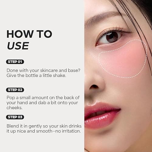 House of Hur Moist Ampoule Blusher with 50% Moisture Essence | Hydrating & Long-Lasting Blush | 0.33 fl. oz. (9 Shades) - Peach Coral thumbnail 7
