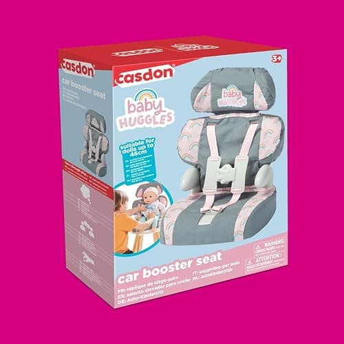 Casdon Grey Car Booster Seat. Dolls Car Booster Seat For Children Aged 3+. Suits Dolls Up To 35cm In Size thumbnail 7
