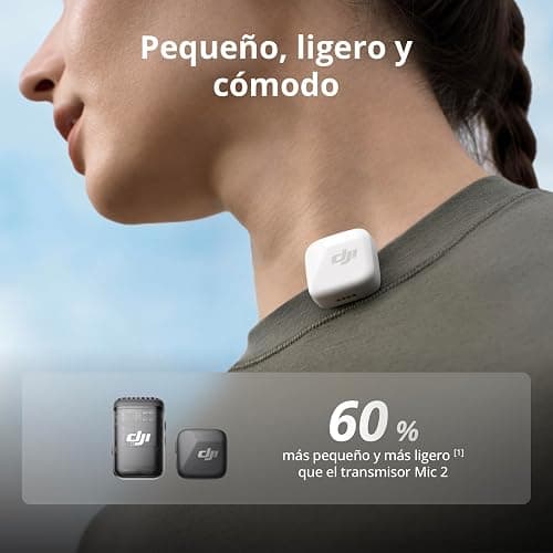 DJI Mic Mini Micrófono Inalámbrico (1 TX + 1 RX), cancelación de Ruido, límite automático, micrófono inalámbrico Profesional para cámaras/iPhone/Android, Vlogs, Streaming, transmisión a 400 m thumbnail 7