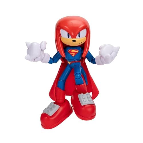 DC X Sonic Collectable Action Figures Shadow as Batman, Tails as Cyborg, Knuckles as Superman Featuring Highly Articulation Figures with Dynamic Posing thumbnail 2