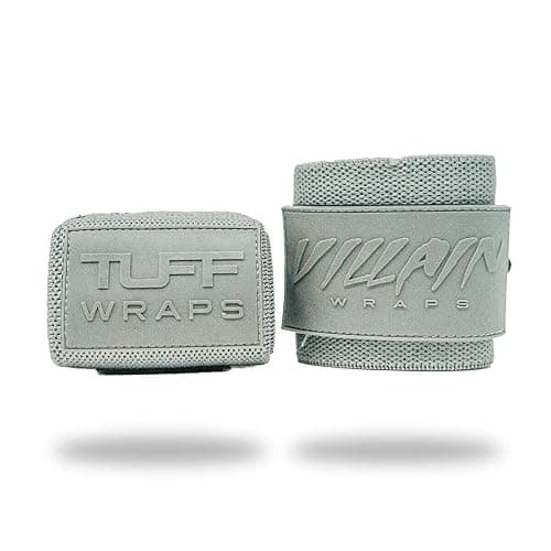 Villain Wrist Wraps for Weightlifting & Powerlifting – Adjustable Support Straps for Men and Women – Ideal for Strength Training, CrossFit, Bodybuilding – Durable Comfort to Eliminate Wrist Pain - 24 - Inch - SOLID GRAY - Image 1