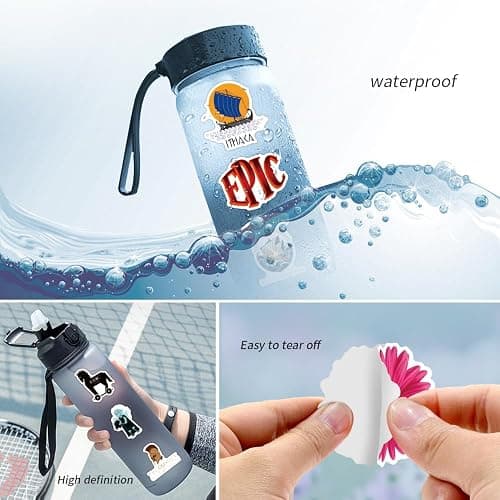 57PCS Epic The Musical Stickers Pack Vinyl Aesthetics Stickers for Scrapbooking, Diary, Laptop, Bumper, Skateboard, Water Bottle, Computer, Phone, Cartoon, Hard hat, Car Sticker and Decals thumbnail 5