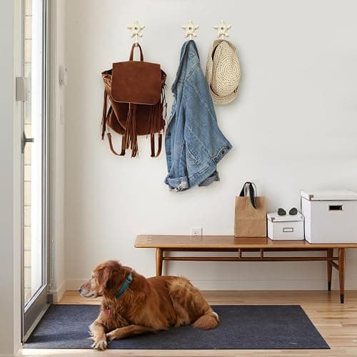 BESTYASH Star Fish Hook Set of 3 Decorative Wall Hooks Coastal Nautical Design for Hanging Keys Towels and More 4 33 X 2 76 X 1 57 Inch thumbnail 6