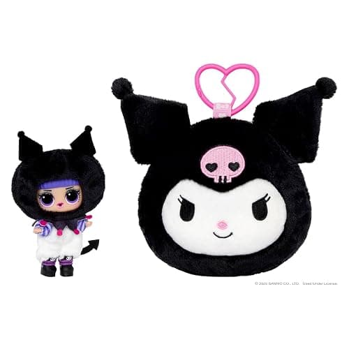L.O.L. Surprise! Loves Hello Kitty Reversible Plush Surprise - Personaggi Sanrio di peluche con bambola L.O.L. abbinata, 5 sorprese e portachiavi da viaggio, età 4+ thumbnail 3