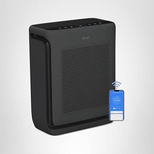 LEVOIT Air Purifiers for Home Large Room Up to 1875 Ft² with Washable Pre-Filter, AHAM VERIFIDE, Air Quality Monitor, HEPA Sleep Mode for Allergies, Pet Hair in Bedroom, Vital 200S-P, Black thumbnail 11