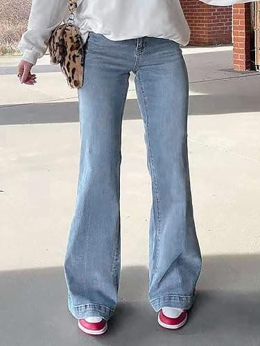 LQI Women's High Waist Baggy Boyfriend Jeans Distressed Wide Leg Denim Pants thumbnail 4