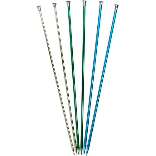 Boye 32936604000M Anodized Aluminum Straight Knitting Needle Set, US Sizes 8, 9, 10, 3 Sets thumbnail 3