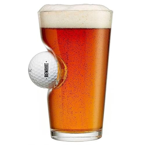BenShot Golf Ball Pint Glass - 16oz | Made in the USA - Image 1
