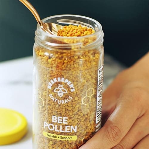 Beekeeper's Naturals - 100% Raw Bee Pollen Granules, Natural Preserved Enzymes, Source of Vitamin B, Minerals, Amino Acids & Protein - Paleo & Keto Friendly, Gluten Free (5.2 oz) thumbnail 7
