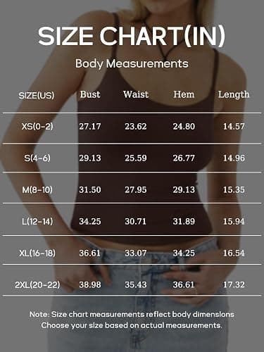 PINKMSTYLE Women's Basic Double Lined Scoop Neck Tank Tops Summer Cami Top | Adjustable Spaghetti Strap,Soft Skin Stretch,Slim Fit for Everyday Wear thumbnail 8