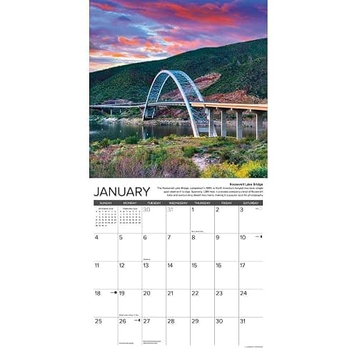 Willow Creek Press, Arizona Travel and Events 2026 Wall Calendar, 12'' X 12'', 18-Month Calendar with Stapled Binding thumbnail 3