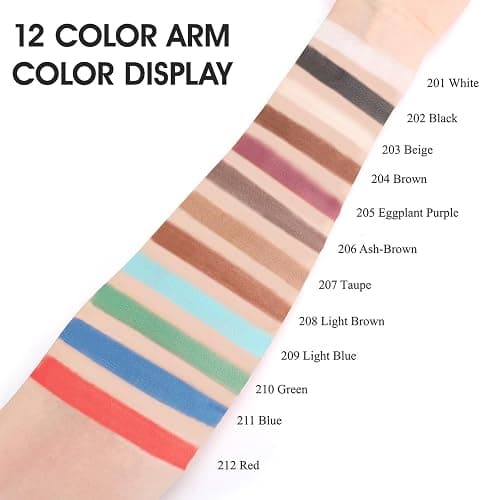 FIVEFULU Single Eggplant Purple Eyeshadow, Pressed Powder Matte Eye-Shadow Palette Make-up, Blendable Long Lasting High Pigment Purple Eye-Makeup Halloween Paint & Face Body Paint thumbnail 6
