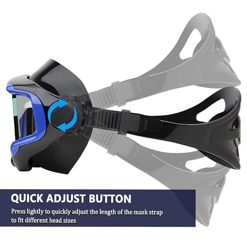 Diving mask Anti-Fog Swimming Snorkel mask Suitable for Adults Scuba Dive Swim Snorkeling Goggles Masks thumbnail 6
