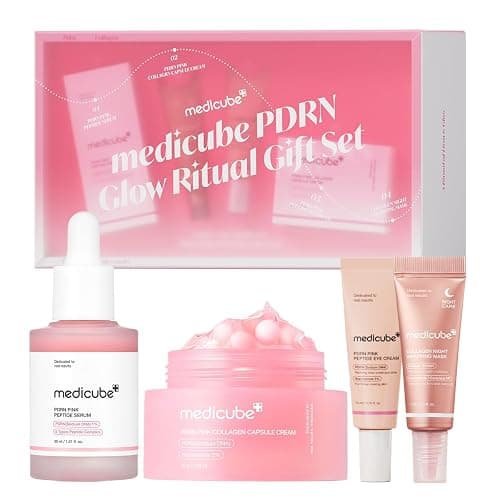 medicube Glow Ritual Gift Set | Collagen, Retinol, Peptides for Firm & Glow | Full Size Serum, Cream & Mini Eye Cream, Mask | Skincare Gift Set, Korean Skincare Set, Gifts for Her - Image 1