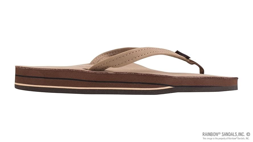 Rainbow Sandals Women's Double Layer, Narrow Strap, Leather Sandals w/Arch thumbnail 5