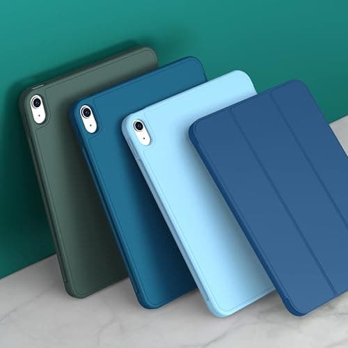 iMieet iPad (A16) Case 11th Gen/iPad 10th Generation Case [11-Inch 2025/10.9 Inch 2022] with Pencil Holder, Trifold Stand Smart Cover with Soft TPU Back,Auto Wake/Sleep(Navy Blue) thumbnail 6