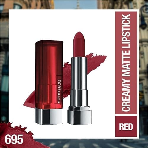 Maybelline Color Sensational Lipstick, Lip Makeup, Matte Finish, Hydrating Lipstick, Nude, Pink, Red, Plum Lip Color, Divine Wine, 1 Count thumbnail 2