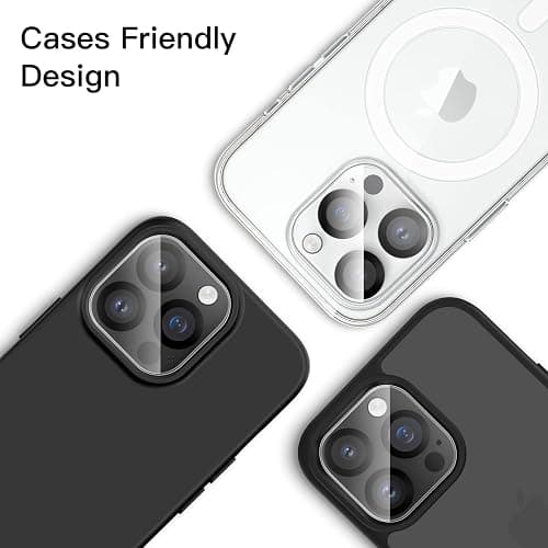 JETech Camera Lens Protector for iPhone 14 Pro 6.1-Inch and iPhone 14 Pro Max 6.7-Inch, 9H Tempered Glass, Anti-Scratch, Case Friendly, Does Not Affect Night Shots, HD Clear, 3-Pack thumbnail 5