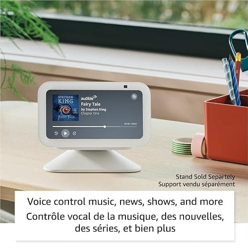 Amazon Echo Show 5 (newest model), Smart display with deeper bass and clearer sound, Cloud Blue thumbnail 2