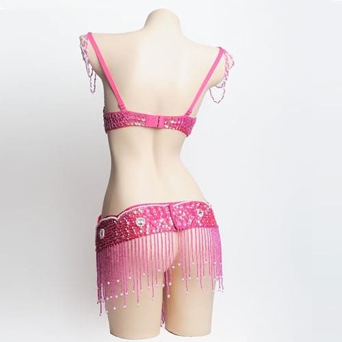 ROYAL SMEELA Belly Dance Costume for Women Tribal Belly Dance Bra and Belt Sexy Professional Dancing Suit Carnival Bra Belt thumbnail 3
